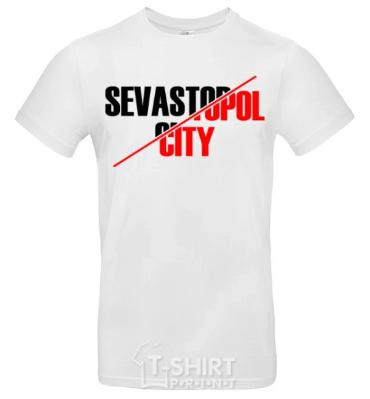 Мужская футболка Sevastopol city Белый фото