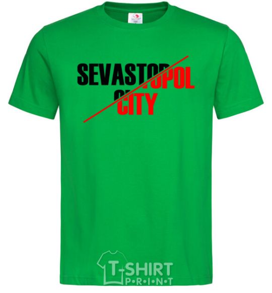 Мужская футболка Sevastopol city Зеленый фото