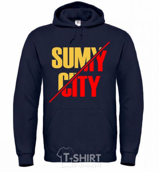 Мужская толстовка (худи) Sumy city Темно-синий фото
