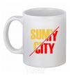 Ceramic mug Sumy city White фото