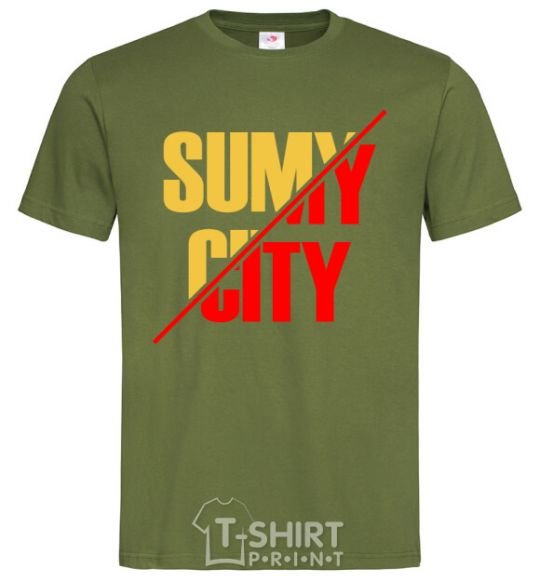 Мужская футболка Sumy city Оливковый фото