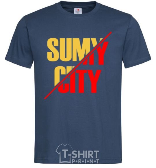 Men's T-Shirt Sumy city navy-blue фото