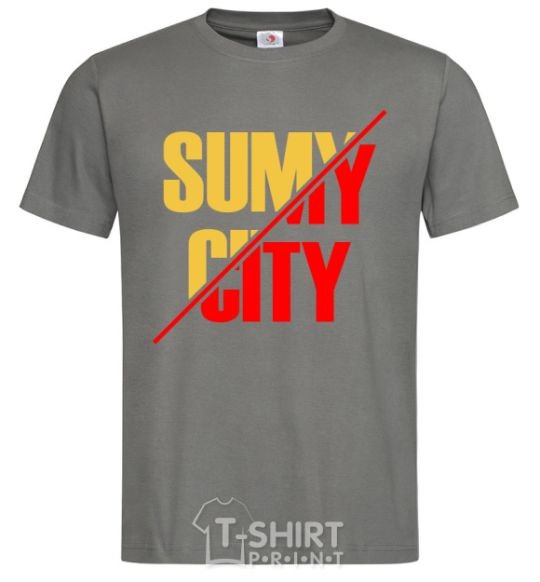 Men's T-Shirt Sumy city dark-grey фото