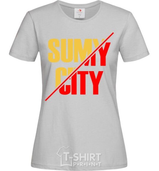 Women's T-shirt Sumy city grey фото