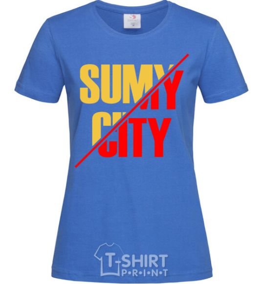 Женская футболка Sumy city Ярко-синий фото