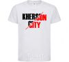 Kids T-shirt Kherson city White фото