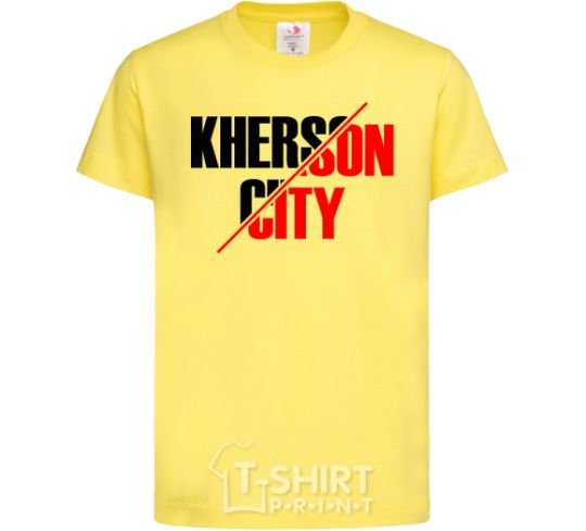 Детская футболка Kherson city Лимонный фото
