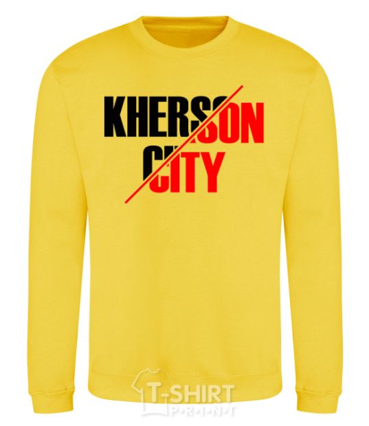 Sweatshirt Kherson city yellow фото