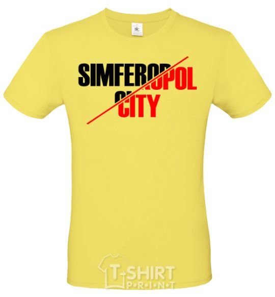 Men's T-Shirt Simferopol city cornsilk фото