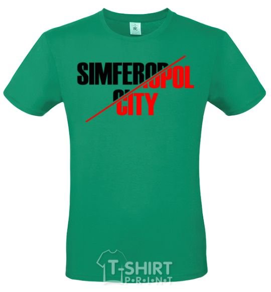 Men's T-Shirt Simferopol city kelly-green фото