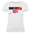 Women's T-shirt Simferopol city White фото