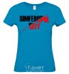 Women's T-shirt Simferopol city sky-blue фото
