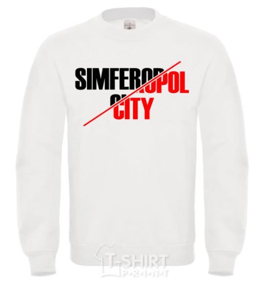 Sweatshirt Simferopol city White фото