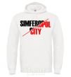 Men`s hoodie Simferopol city White фото