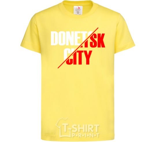 Kids T-shirt Donetsk city cornsilk фото