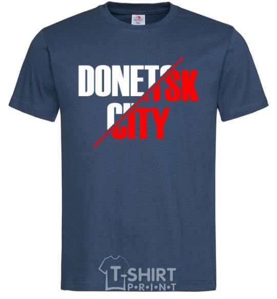 Men's T-Shirt Donetsk city navy-blue фото