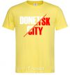 Мужская футболка Donetsk city Лимонный фото