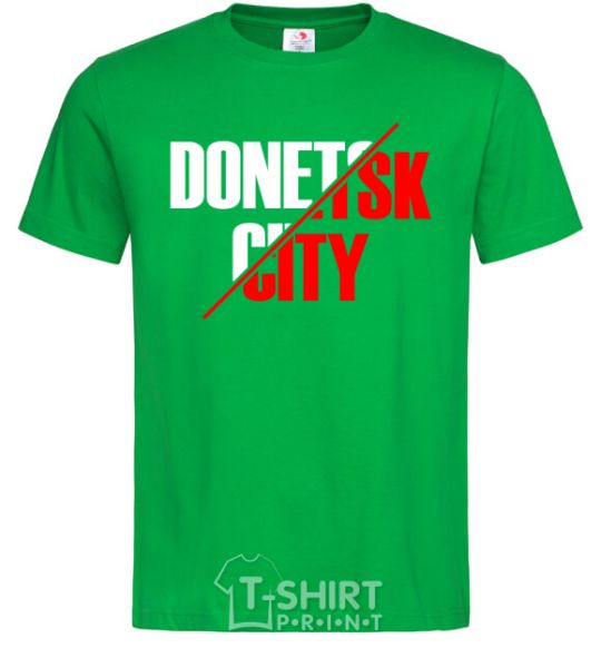 Мужская футболка Donetsk city Зеленый фото