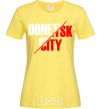 Женская футболка Donetsk city Лимонный фото