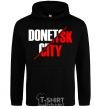 Men`s hoodie Donetsk city black фото