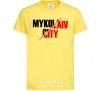 Kids T-shirt Mykolaiv city cornsilk фото