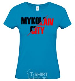 Women's T-shirt Mykolaiv city sky-blue фото