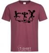 Men's T-Shirt A zombie uprising burgundy фото