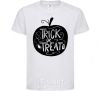 Kids T-shirt Trick or treat pumpkin White фото