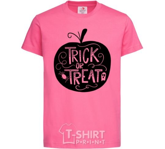 Kids T-shirt Trick or treat pumpkin heliconia фото