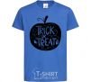 Kids T-shirt Trick or treat pumpkin royal-blue фото