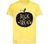 Kids T-shirt Trick or treat pumpkin cornsilk фото