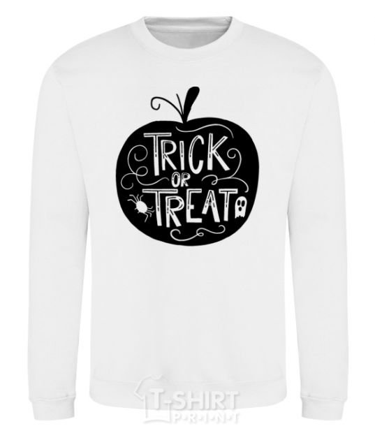 Свитшот Trick or treat pumpkin Белый фото