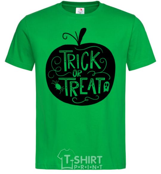 Men's T-Shirt Trick or treat pumpkin kelly-green фото