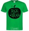 Men's T-Shirt Trick or treat pumpkin kelly-green фото