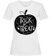 Женская футболка Trick or treat pumpkin Белый фото