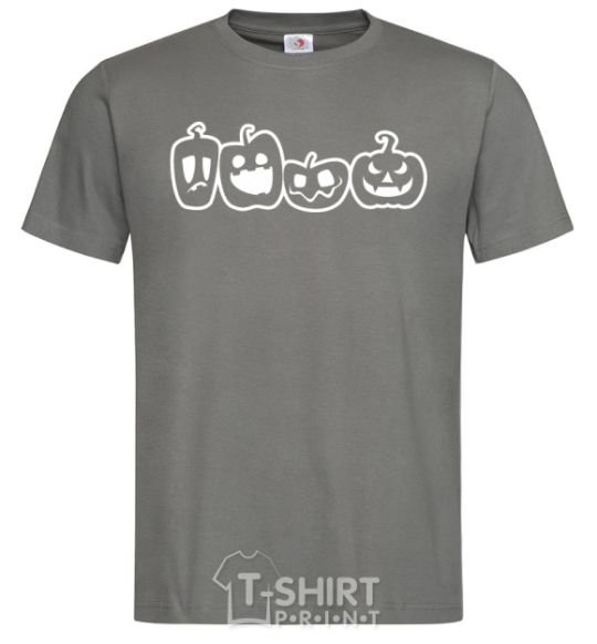 Men's T-Shirt Pumpkins dark-grey фото