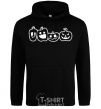 Men`s hoodie Pumpkins black фото