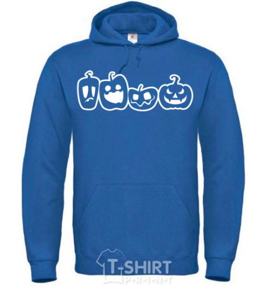 Men`s hoodie Pumpkins royal фото