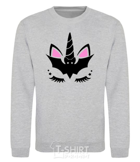 Sweatshirt Bat unicorn sport-grey фото
