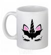 Ceramic mug Bat unicorn White фото