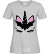Women's T-shirt Bat unicorn grey фото