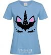 Women's T-shirt Bat unicorn sky-blue фото