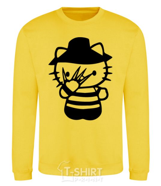 Sweatshirt Hello scary yellow фото