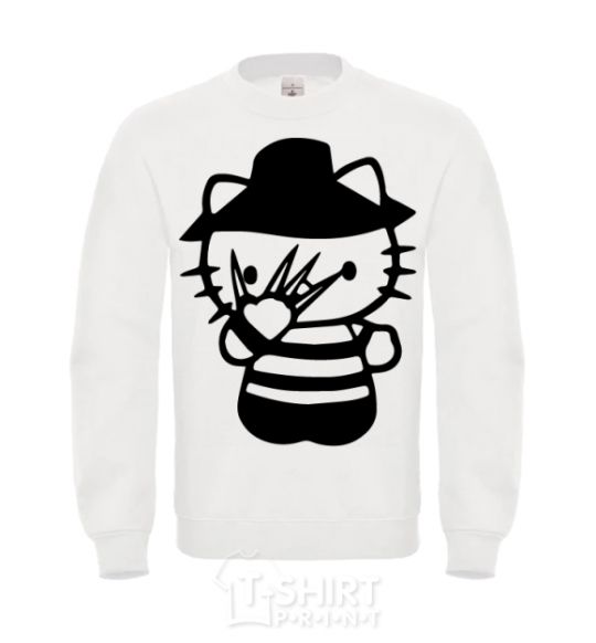 Sweatshirt Hello scary White фото