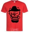 Men's T-Shirt Hello scary red фото