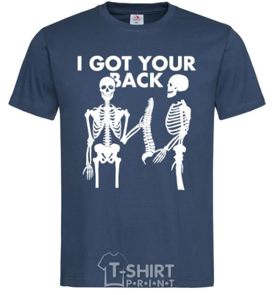 Men's T-Shirt I got your back navy-blue фото