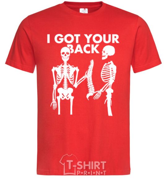 Men's T-Shirt I got your back red фото