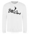Sweatshirt Skeleton chilling White фото