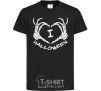 Kids T-shirt I love helloween black фото