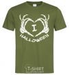 Men's T-Shirt I love helloween millennial-khaki фото